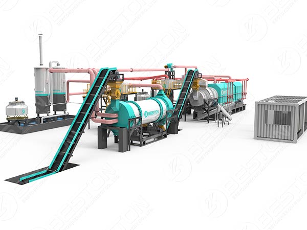 BST Continuous Wood Charcoal Making Machine