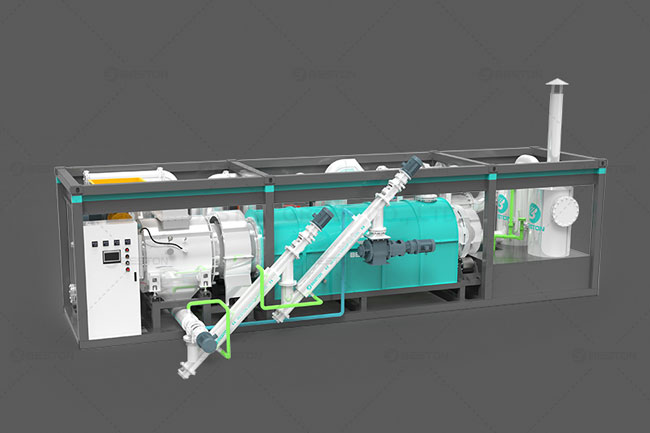 skid-mounted Sugarcane Bagasse Charcoal Making Machine for Sale