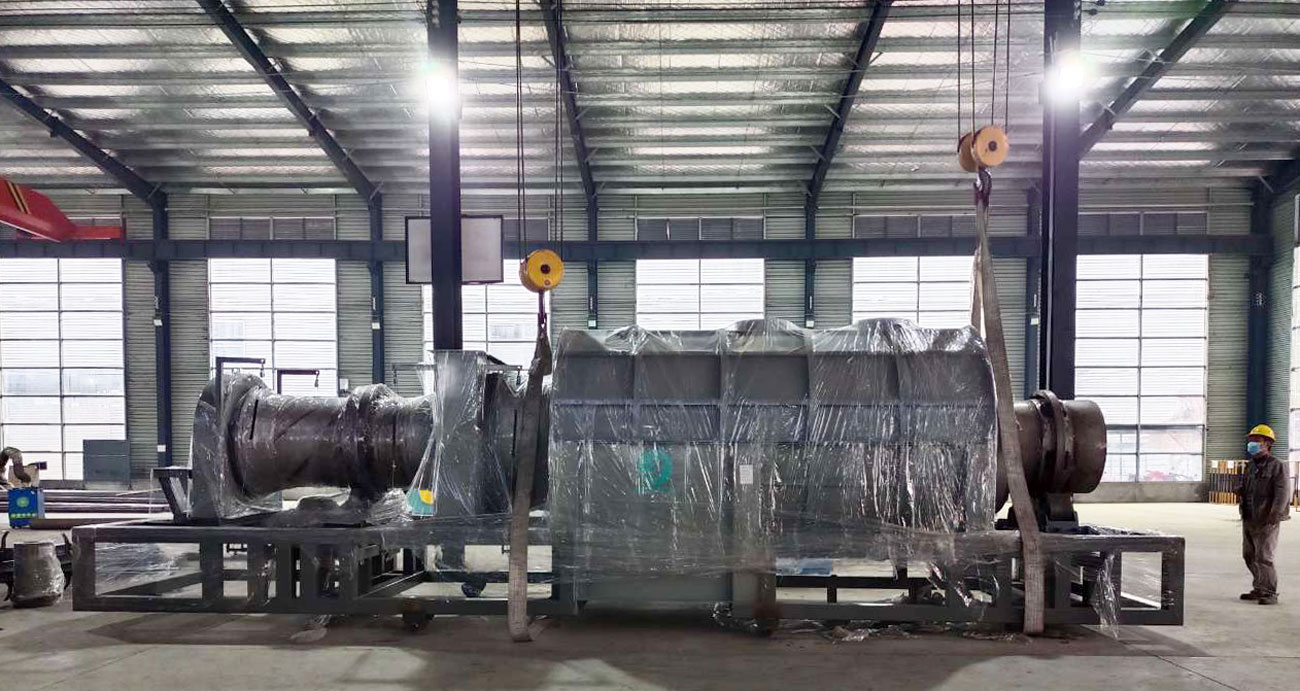 Reactor of Beston Palm Kernel Shell Charcoal Making Machine Delivered to Colombia